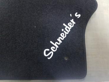 Preview: Fußmatten Beflockt nach Kundenwunsch