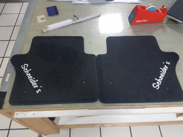 Fußmatten Beflockt nach Kundenwunsch