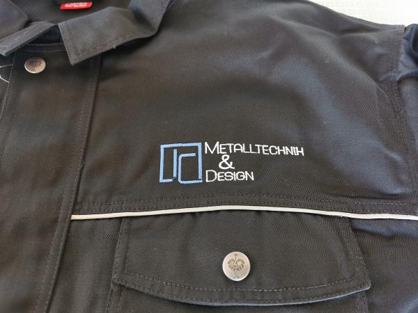 Firmenbekleidung mit Bestickung für die Firma "Metalltechnik & Design"