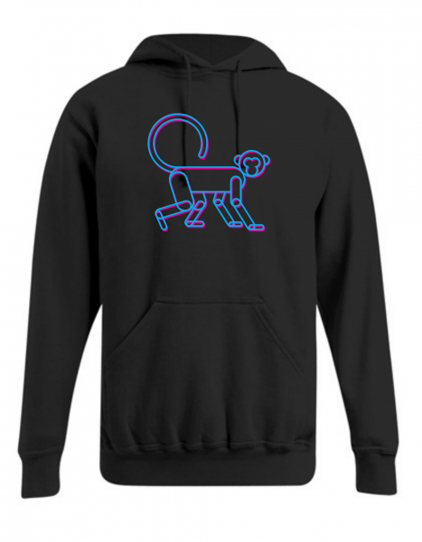 "Retro Affe" Männer Hoody